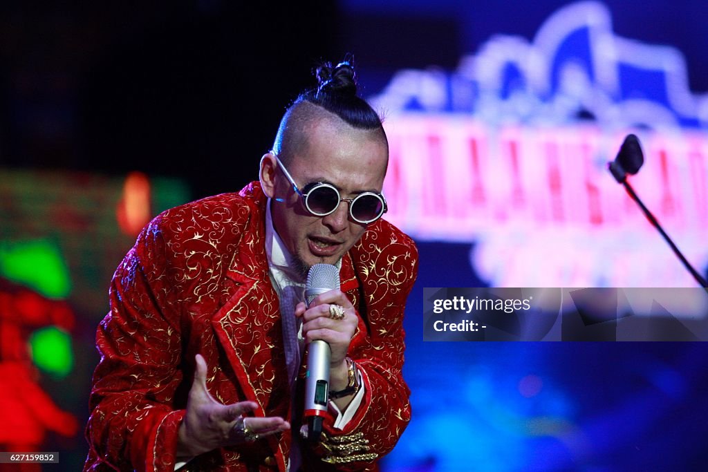 Mongol Rapper This picture taken on July 11, 2016 shows Mongolian rapper... News ...