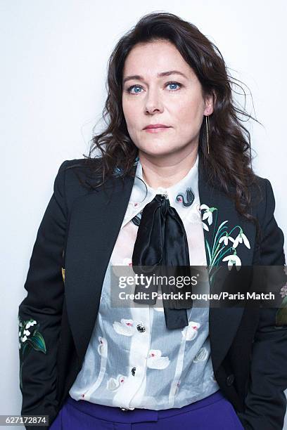 Actor Sidse Babett Knudsen is photographed for Paris Match on November 14, 2016 in Paris, France.