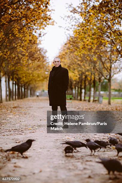 Tv producer and presenter Thierry Ardisson is photographed for Paris Match on November 14, 2016 in Paris, France.