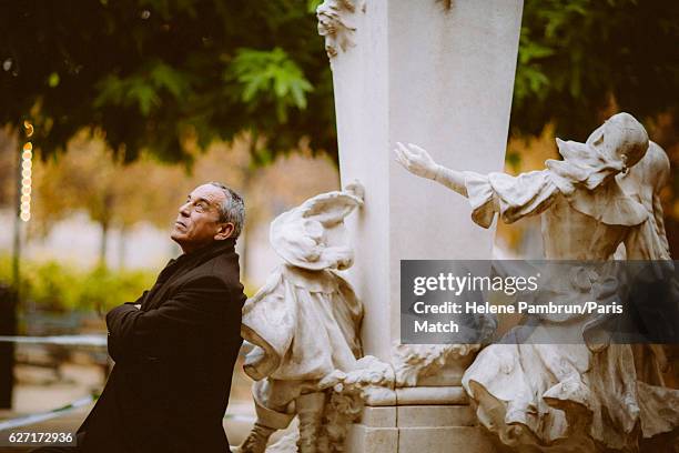 Tv producer and presenter Thierry Ardisson is photographed for Paris Match on November 14, 2016 in Paris, France.