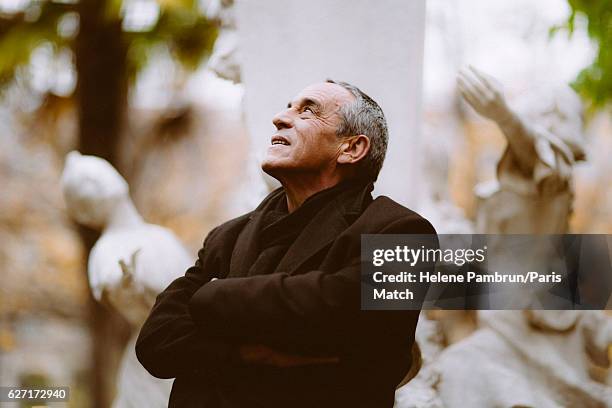 Tv producer and presenter Thierry Ardisson is photographed for Paris Match on November 14, 2016 in Paris, France.