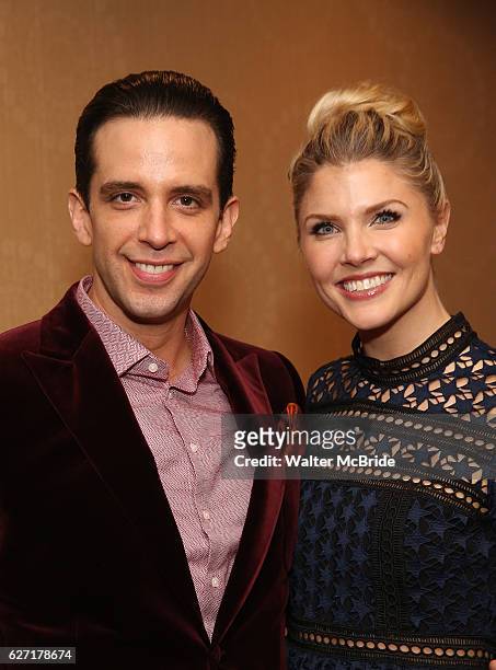 Nick Cordero and Amanda Kloots attend the Broadway Opening Night After Party for 'A Bronx Tale' at The Marriot Marquis Hotel on December 1, 2016 in...