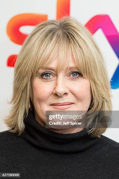 Sarah Lancashire winner of the Best Performance Award at the Sky Women In Film & TV Awards at London Hilton on December 2, 2016 in London, England.