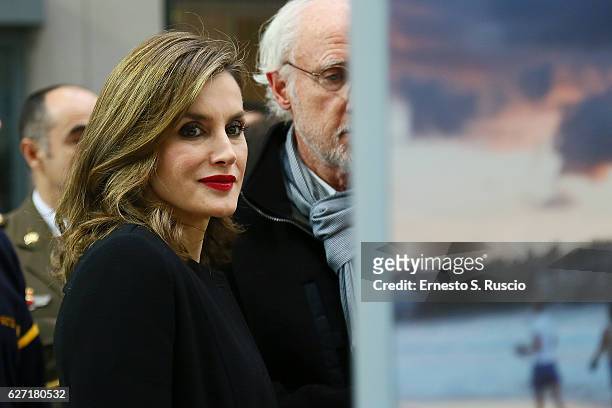 Queen Letizia of Spain attends the International Symposium: Sustainable Food Systems In Favor Of Healthy Diets And The Improvements Off Nutrition at...