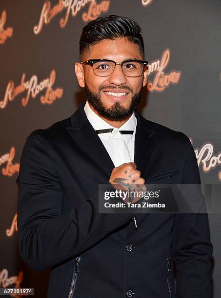 Boxer Abner Mares attends the grand opening at Rumba Room Live on December 1, 2016 in Anaheim, California.