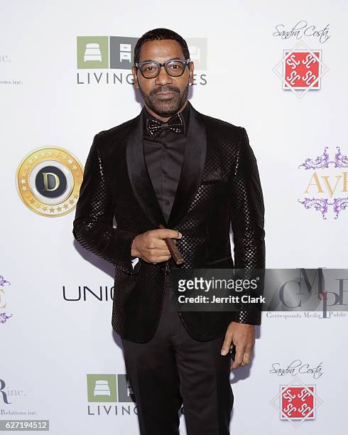 Recording Artist Keith Washington attends A "Mary" Christmas Party at The Albert Elkouby Estate on December 1, 2016 in Beverly Hills, California.