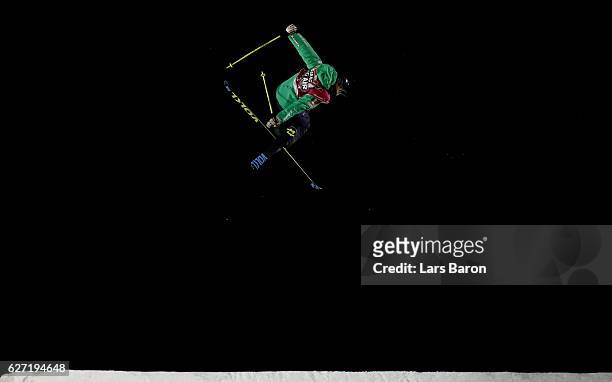 Silvia Bertagna of Italy competes during the Ski Big Air Final of the ARAG Big Air Freestyle Festival on December 2, 2016 in Moenchengladbach,...