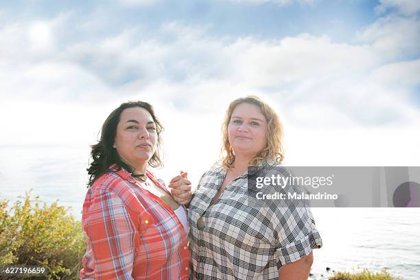 lesbian couple - fat lesbian stock pictures, royalty-free photos & images