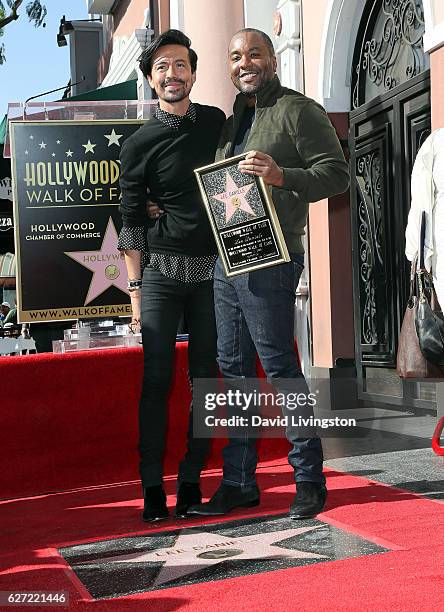 Director Lee Daniels and Jahil Fisher attend his being honored with a Star on the Hollywood Walk of Fame on December 2, 2016 in Hollywood, California.