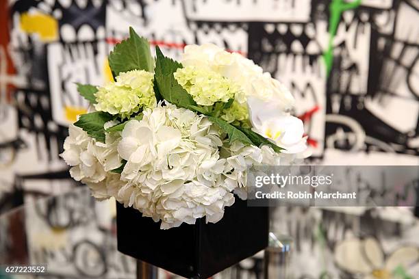 View of art on display during the Hublot Cocktail Reception with Artist Flore at Miami Design District on December 2, 2016 in Miami, Florida.