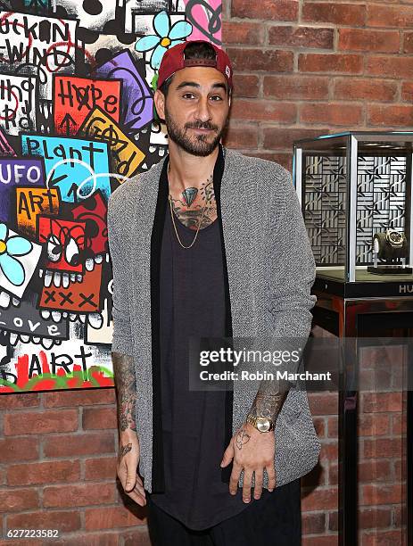 Artist Chris 'Flore' Florentino attends Hublot Cocktail Reception at Miami Design District on December 2, 2016 in Miami, Florida.