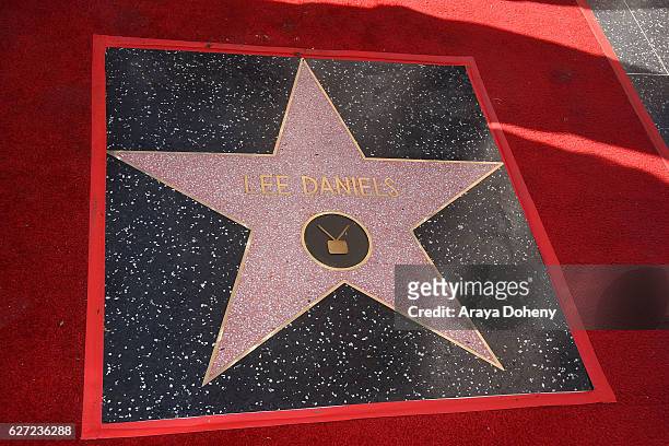 Lee Daniels is honored with a Star on the Hollywood Walk of Fame on December 2, 2016 in Hollywood, California.