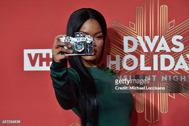 Teyana Taylor attends the 2016 VH1's Divas Holiday: Unsilent Night at Kings Theatre on December 2, 2016 in New York City.