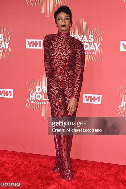 Ariane Davis attends the 2016 VH1's Divas Holiday: Unsilent Night at Kings Theatre on December 2, 2016 in New York City.