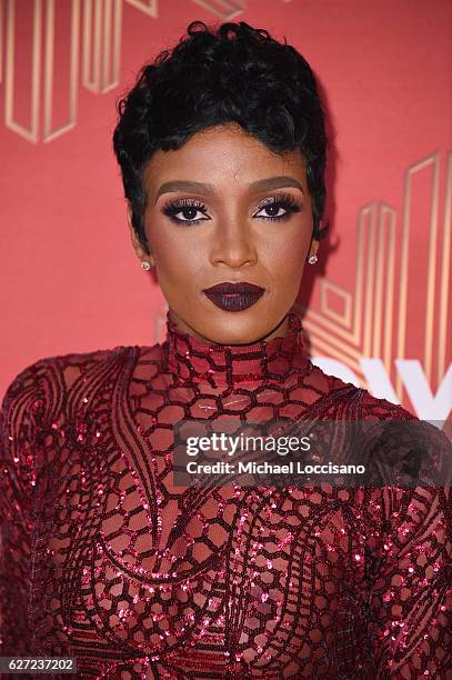 Ariane Davis attends the 2016 VH1's Divas Holiday: Unsilent Night at Kings Theatre on December 2, 2016 in New York City.