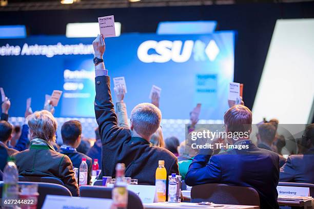 Party conference of the Christian Social Union on November 05, 2016 in Munich, Germany.