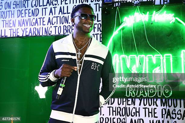 Rapper Gucci Mane performs at Public School And The Confidante Present WNL Radio at The Confidante on December 2, 2016 in Miami Beach, Florida.