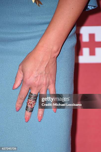 Vanessa Williams, ring detail, attends the 2016 VH1's Divas Holiday: Unsilent Night at Kings Theatre on December 2, 2016 in New York City.