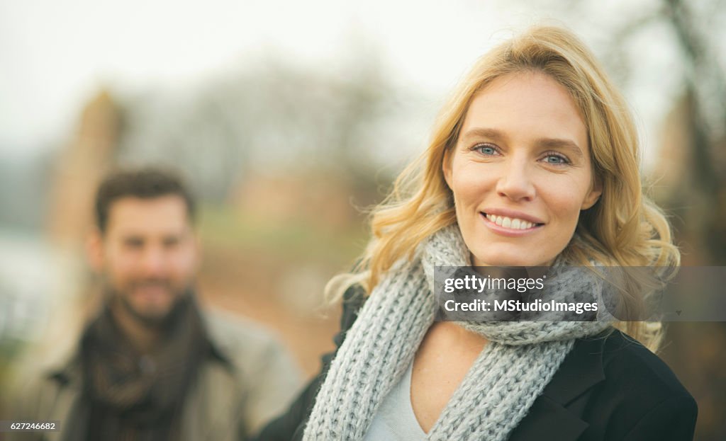 Beautiful smiling couple.