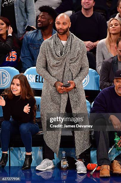 Joe Budden attends Minnesota Timberwolves vs New York Knicks game at Madison Square Garden on December 2, 2016 in New York City.