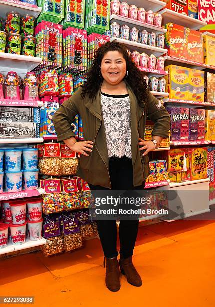 Disney Channel star and organization supporter, Raini Rodriguez attends the Raini Rodriguez Presents IT'SUGAR Check To Lollipop Theater Network at...