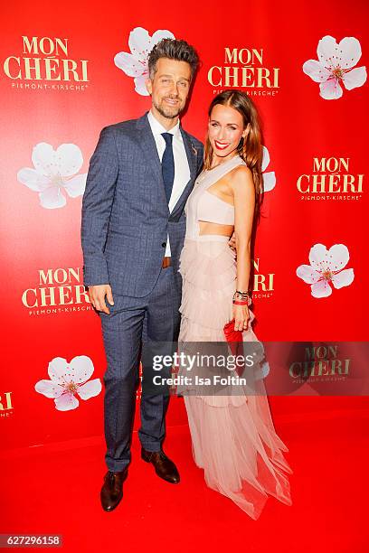 German actor Wayne Carpendale and his wife german moderator Annemarie Carpendale attend the Mon Cheri Barbara Tag at Postpalast on December 2, 2016...