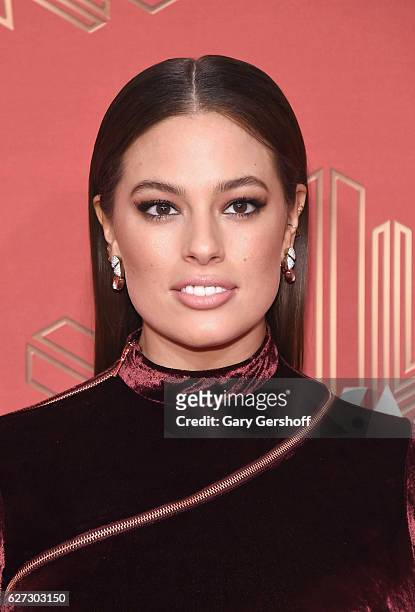 Model Ashley Graham attends the 2016 VH1's Divas Holiday: Unsilent Night concert at Kings Theatre on December 2, 2016 in the Brookyn borough of New...
