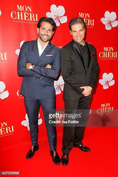 Dancer Christian Polanc and Serhat Yilmaz attend the Mon Cheri Barbara Tag at Postpalast on December 2, 2016 in Munich, Germany.