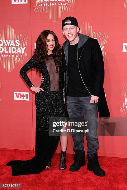 Mariah Lynn and DJ Drewski attend the 2016 VH1 Divas Holiday: Unsilent Night at Kings Theatre on December 2, 2016 in the Brooklyn borough of New York...