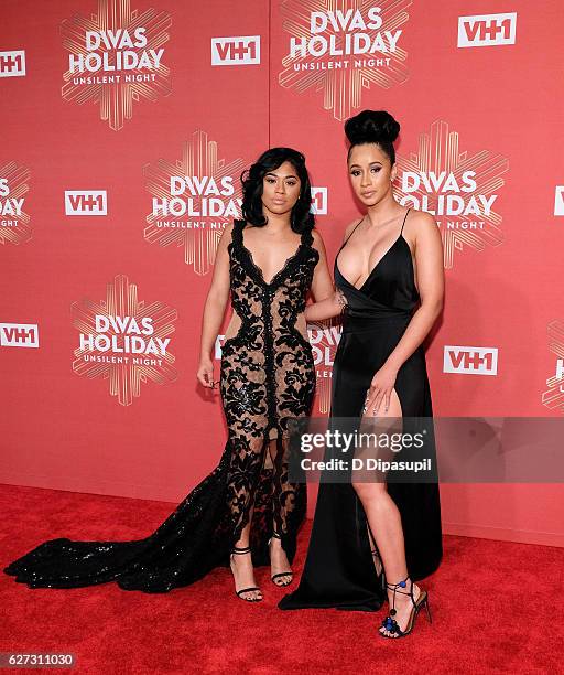 Hennessy and Cardi B attend the 2016 VH1 Divas Holiday: Unsilent Night at Kings Theatre on December 2, 2016 in the Brooklyn borough of New York City.