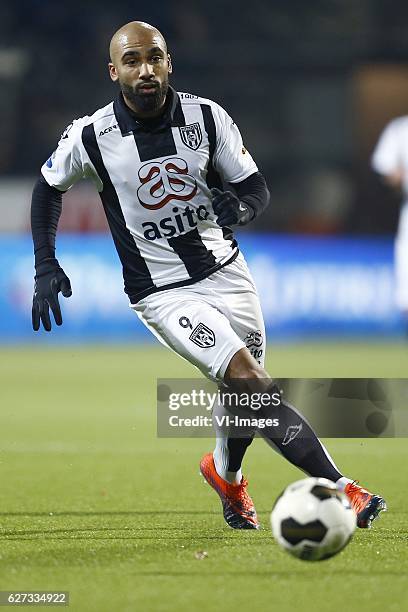 Samuel Armenteros of Heracles Almeloduring the Dutch Eredivisie match between Heracles Almelo and NEC Nijmegen at Polman stadium on December 02, 2016...