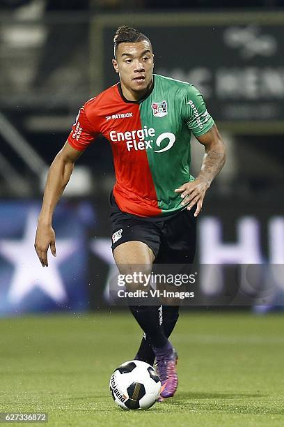 Jay Roy Grot of NEC Nijmegenduring the Dutch Eredivisie match between Heracles Almelo and NEC Nijmegen at Polman stadium on December 02, 2016 in...