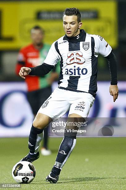 Brahim Darri of Heracles Almeloduring the Dutch Eredivisie match between Heracles Almelo and NEC Nijmegen at Polman stadium on December 02, 2016 in...