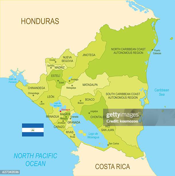 ilustraciones, imágenes clip art, dibujos animados e iconos de stock de nicaragua - nicaragua