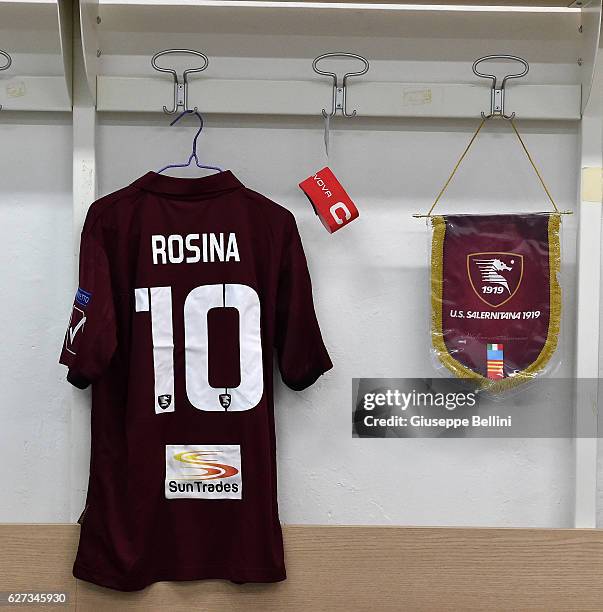 Dressing room of US Salernitana FC prior the Serie B match between AS Bari and US Salernitana FC at Stadio San Nicola on December 3, 2016 in Bari,...