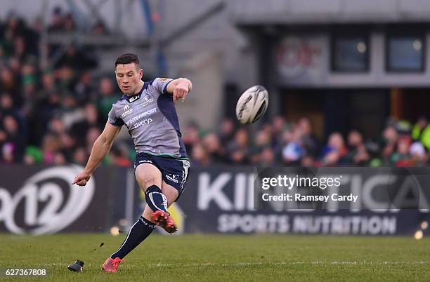 Galway , Ireland - 3 December 2016; John Cooney of Connacht kicks a conversion during the Guinness PRO12 Round 10 match between Connacht and Benetton...