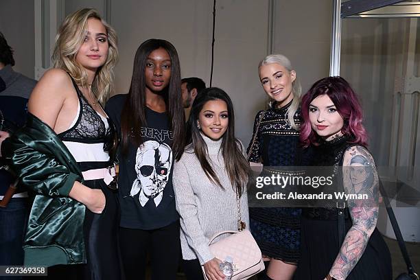 Suede Brooks, Natasha Ndlovu, Kaushal Beauty, InTheFrow and Helen Anderson attend Beautycon Festival London 2016 at Olympia, London on December 3,...