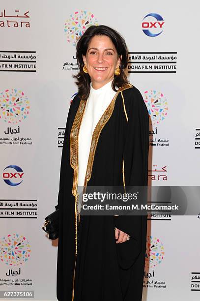 Ambassador to the State of Qatar Dana Shell Smith attends the opening ceremony and screening of 'The Eagle Huntress' during the Ajyal Youth Film...