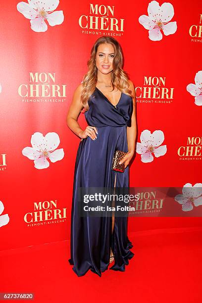 Model Jessica Paszka attends the Mon Cheri Barbara Tag at Postpalast on December 2, 2016 in Munich, Germany.