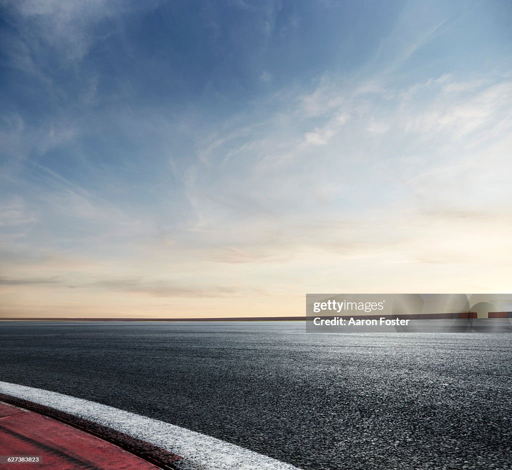 Race Track Sunset