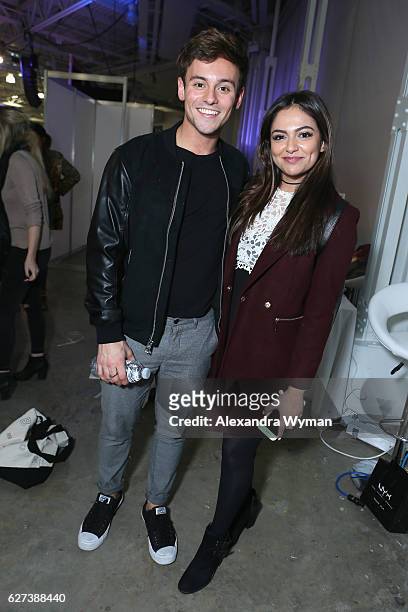 Tom Daley and Bethany Mota attend Beautycon Festival London 2016 at Olympia, London on December 3, 2016 in London, England.