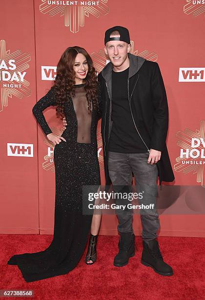 Mariah Lynn and DJ Drewski attend the 2016 VH1's Divas Holiday: Unsilent Night concert at Kings Theatre on December 2, 2016 in the Brookyn borough of...