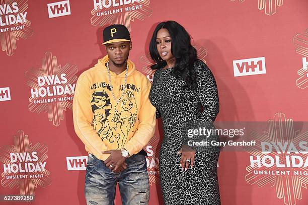 Rappers Papoose and Remy Ma attend the 2016 VH1's Divas Holiday: Unsilent Night concert at Kings Theatre on December 2, 2016 in the Brookyn borough...