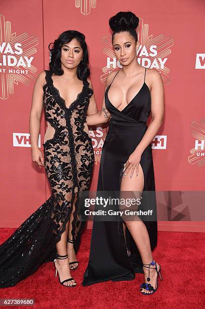 From 'Love & Hip Hop New York' Hennessy and Cardi B attend the 2016 VH1's Divas Holiday: Unsilent Night concert at Kings Theatre on December 2, 2016...