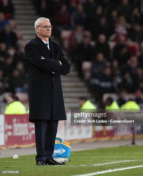 Leicester City manager Claudio Ranieri during the Premier League match between Sunderland and Leicester City at Stadium of Light on December 3, 2016...