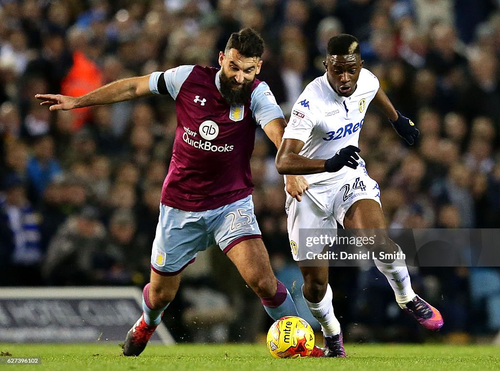 Leeds United v Aston Villa - Sky Bet Championship