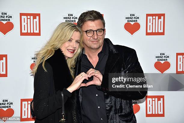 Susanne Sigl and Hans Sigl attend the Ein Herz Fuer Kinder Gala 2016 on December 3, 2016 in Berlin, Germany.