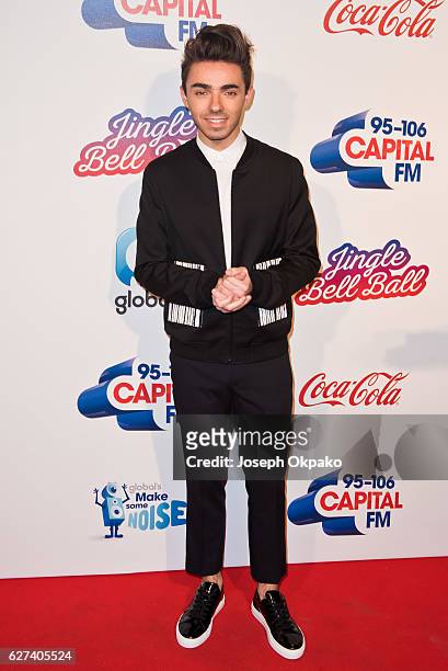 Nathan Sykes attends Capital's Jingle Bell Ball with Coca-Cola on December 3, 2016 in London, United Kingdom.