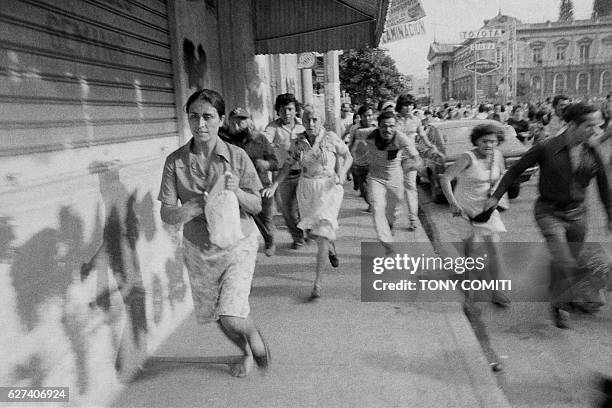 Demonstrators were shot by the army on the steps of the San Salvador cathedral where they had gathered to show their support of the commanos of the...