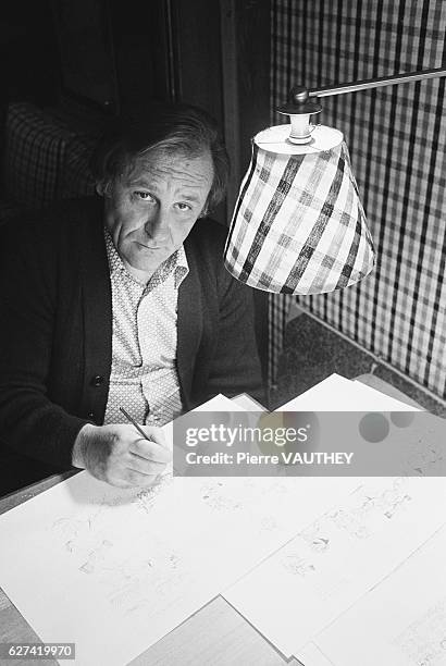 Albert Uderzo, the creator of Asterix and other well-known comics series, works on a drawing. The son of Italian immigrants, Uderzo was born in 1927...